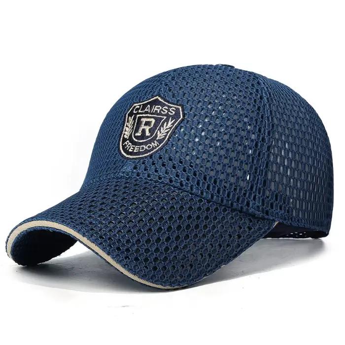 Casquette de baseball créative multicolore en maille respirante, taille ajustable, chapeau de soleil