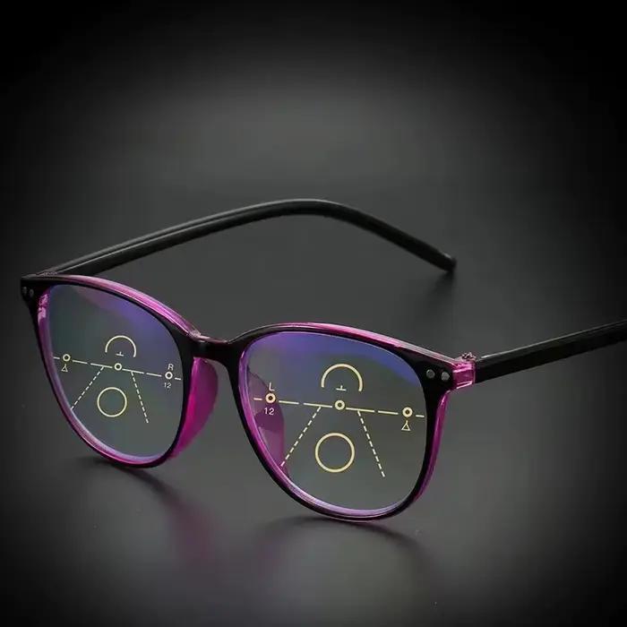 Lunettes de lecture multifocales progressives 3 en 1 pour femmes, faciles à regarder de loin et de p