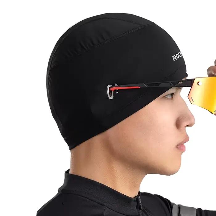 ROCKBROS – casquette de cyclisme pour femmes et hommes, cagoule avec trous de lunettes, Anti-uv, hau