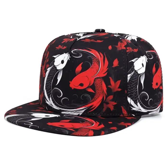 2025 tendance de la mode nouveau chapeau à bords plats imprimé Animal hommes rue Hip Hop chapeau fem