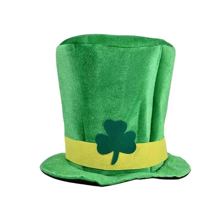 Chapeau haut-de-forme irlandais pour la saint-Patrick, chapeaux Shamrock verts pour la saint-Patrick