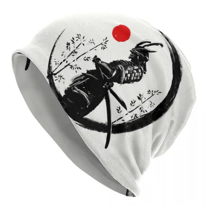 Personnalisé japonais samouraï guerrier Bonnet chapeaux Hip Hop tricot chapeau hommes femmes automne
