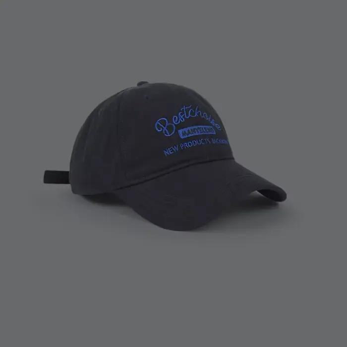 Casquette de baseball rose brodée pour femme, en coton doux, pare-soleil, style coréen, pour sport e