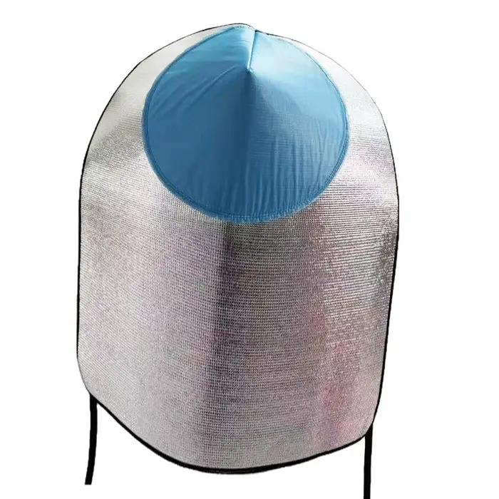 Cape à capuche anti-UV et anti-pluie - Chapeau respirant anti-UV pour l'agriculture/le jardinage - C