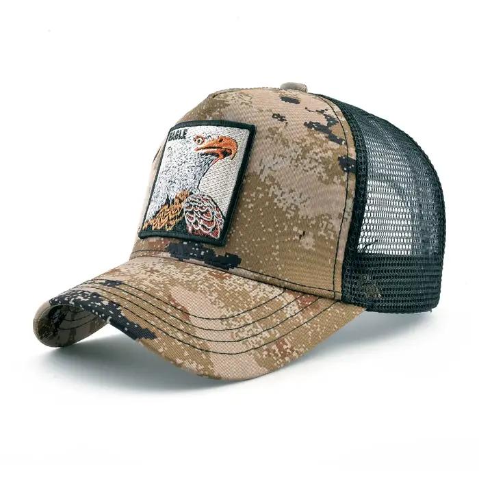 Casquettes de camionneur à la mode avec Patch d'animaux brodés, casquette de Baseball quatre saisons