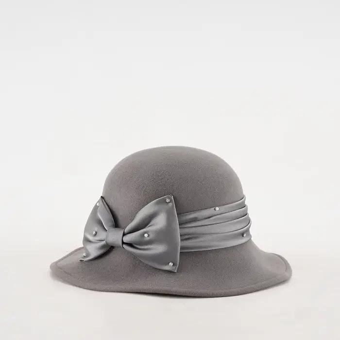 Chapeau en Laine Élégant pour Femme – Style Vintage Tendance Automne Hiver – Chapeau en Feutre Noble