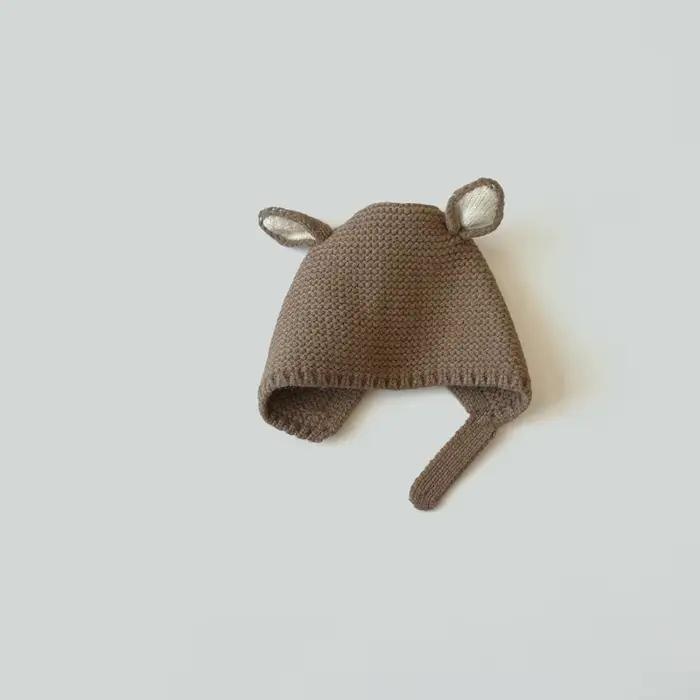 0-2 ans bébé chapeau automne hiver oreille lapin tricoté enfants chapeau infantile filles bébé garço
