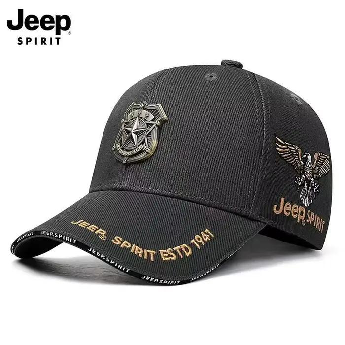 JEEP Jeep Casquette de baseball pour hommes, chapeau de protection solaire nouveau style, chapeau de