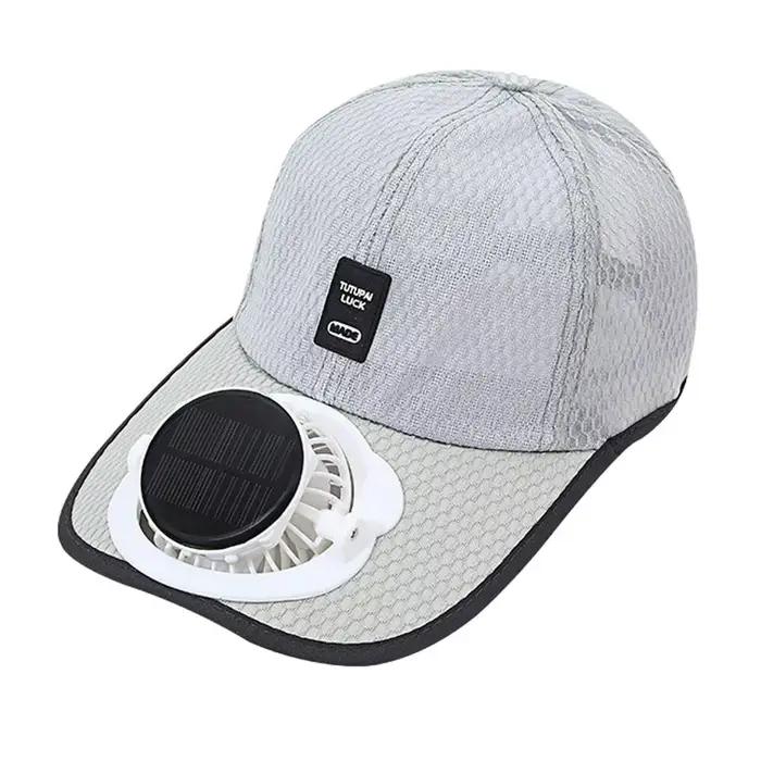 Casquettes de baseball à énergie solaire rechargeables pour adultes – Protection solaire respirante