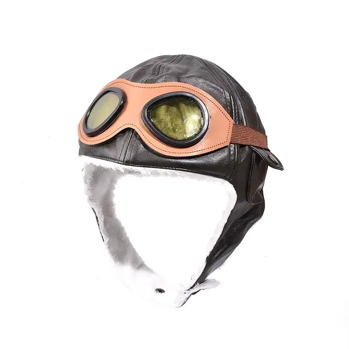 Accessoires de Costume d'aviateur pour enfants, chapeau de pilote d'aviateur avec lunettes, écharpe,