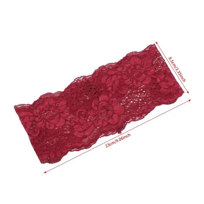 AWAYTR – bandeaux élastiques en dentelle de couleur unie, large nœud en tissu, accessoires pour chev