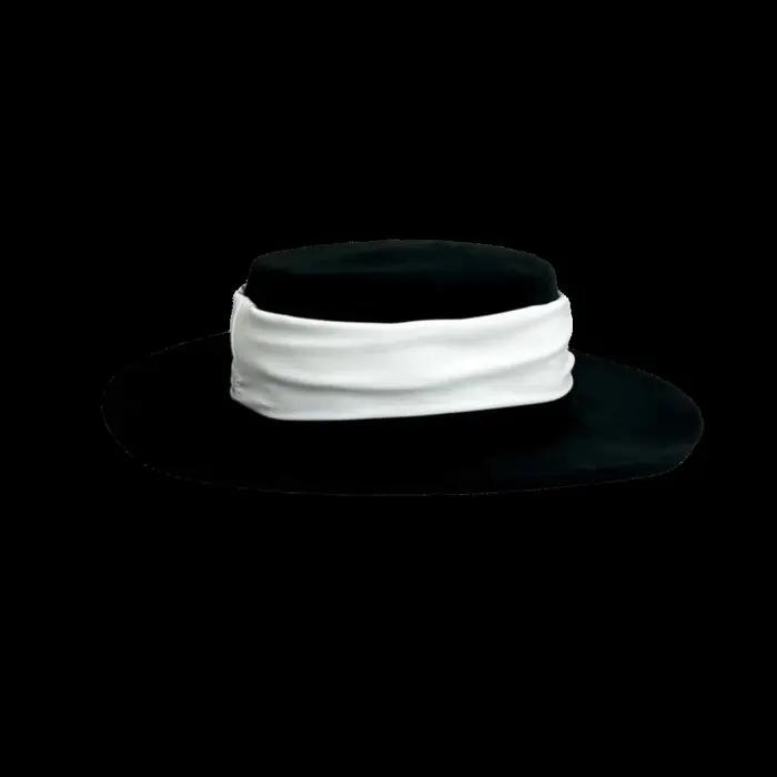 Chapeau haut-de-forme formel à la mode pour femmes, chapeau en feutre plat élégant à large bord, cha