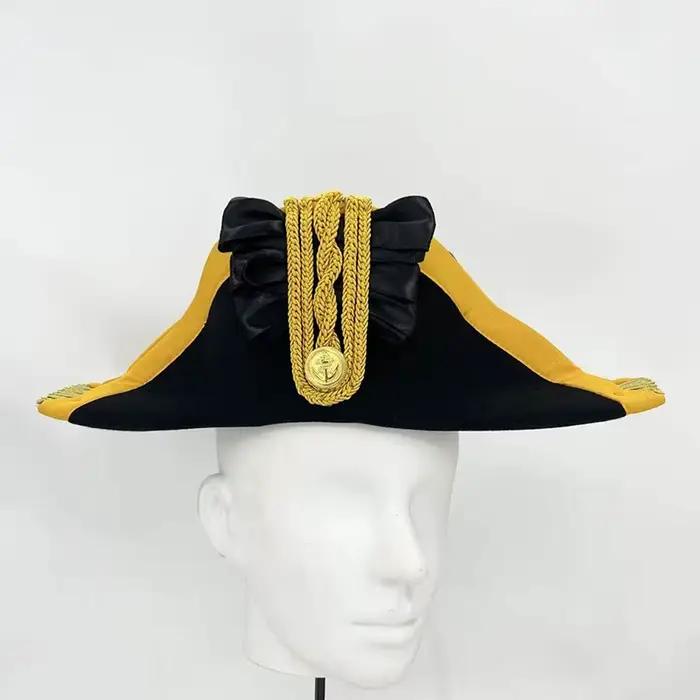 Nouvelle Casquette de Marine Britannique à Double Corne, Chapeau de Fête pour Hommes Adultes, Casque