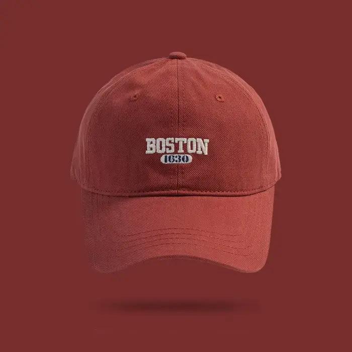Chapeau de Baseball en langue de canard brodé pour fille, rose, doux, polyvalent, à bords incurvés,