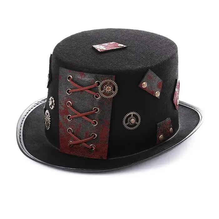 Chapeau rétro Steam Punk pour Festival de musique, couvre-chef à la mode, spectacle de magie, access