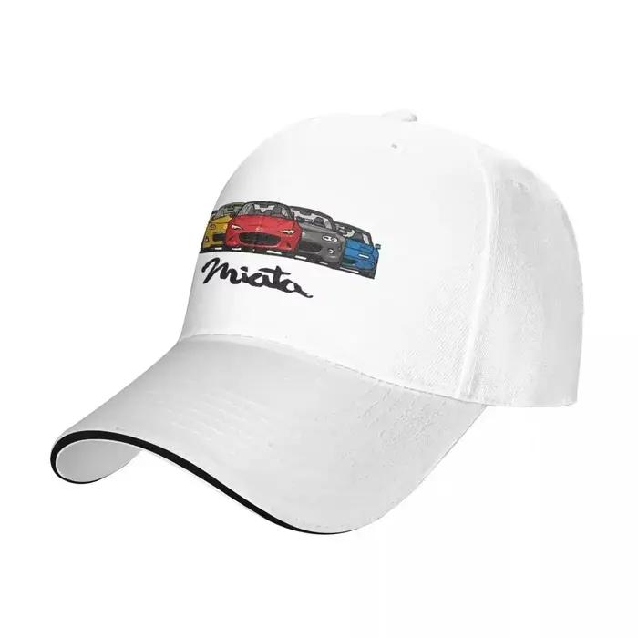 Mazdaed MX5 Miata générations casquette de Baseball Hip Hop Roadster Sandwich chapeau unisexe réglab