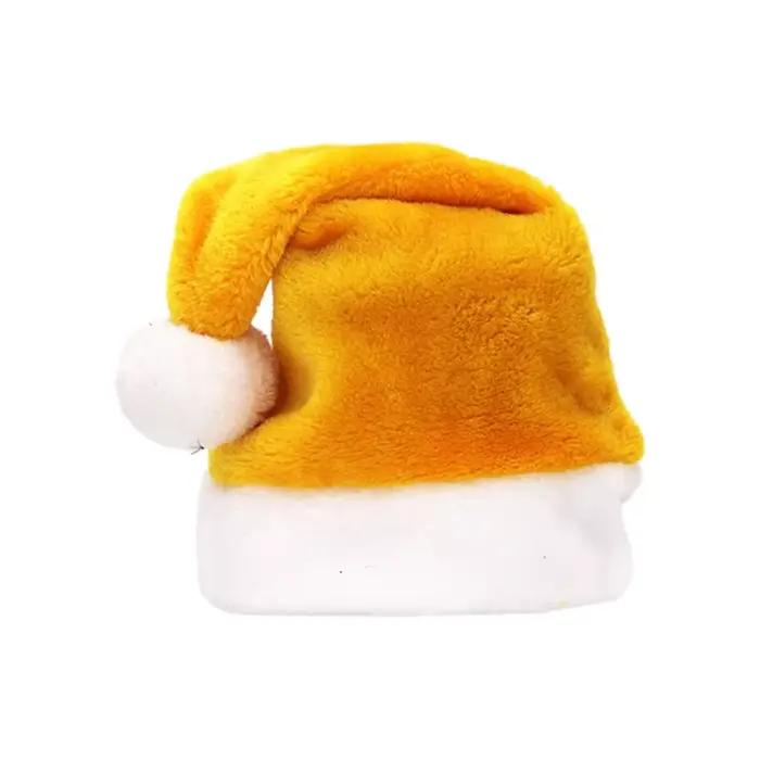 C4DF – chapeau de père noël en velours, unisexe, confortable, créatif, multicolore, pour adultes et