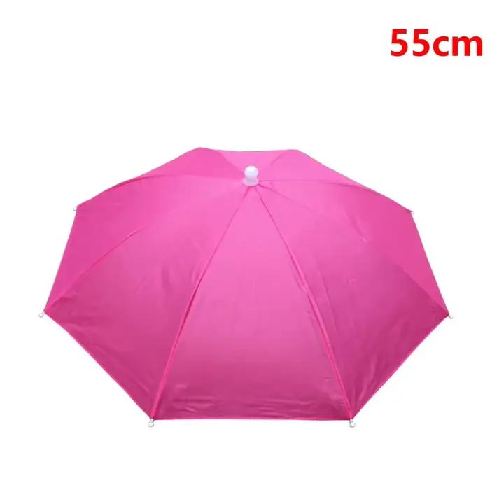 Chapeau parapluie de pluie Portable en plein air, pare-soleil pliable, imperméable, couvre-chef de p