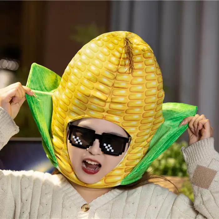 Coiffe en forme de maïs, accessoire photo mignon pour adultes, idéal pour le cosplay, confortable, c