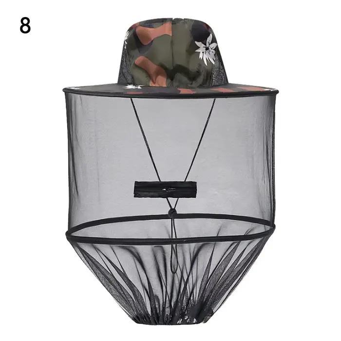 Chapeau anti-moustiques avec filet GNE pour hommes et femmes, protection répulsive en maille, équati