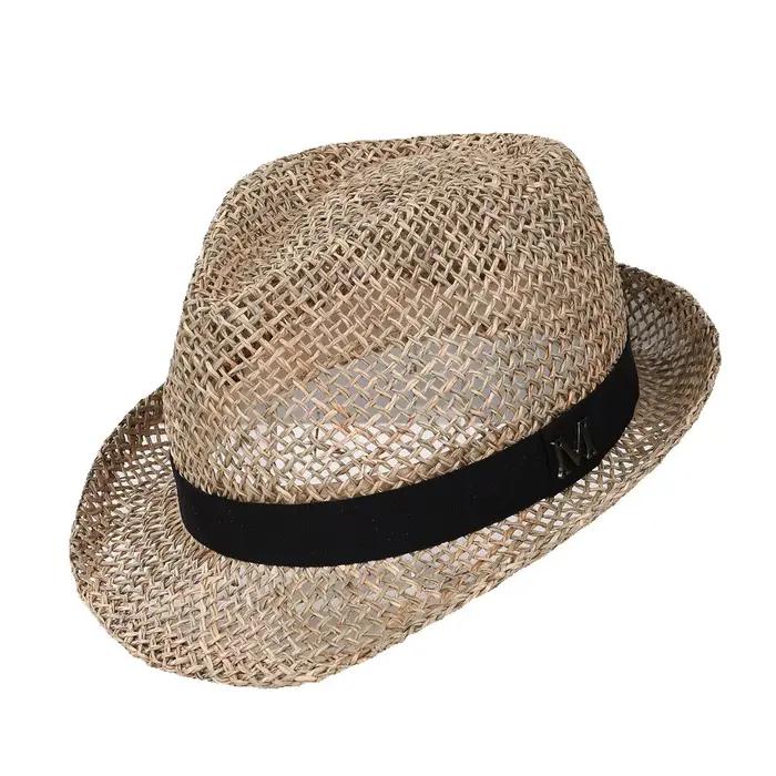 Chapeaux de soleil ajourés grande taille pour hommes, chapeaux de paille Trilby Jazz respirants en m