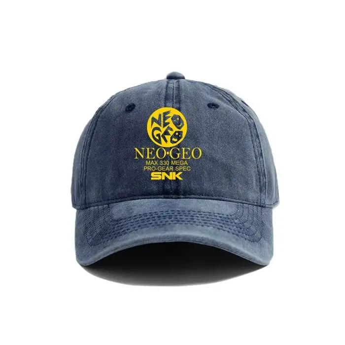 Casquette de Baseball avec Logo Neo Geo Pro Gear Spec pour hommes, chapeaux en détresse, rétro, plei