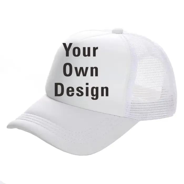 Casquette de camionneur avec votre propre logo personnalisé pour hommes, chapeau de baseball, casque