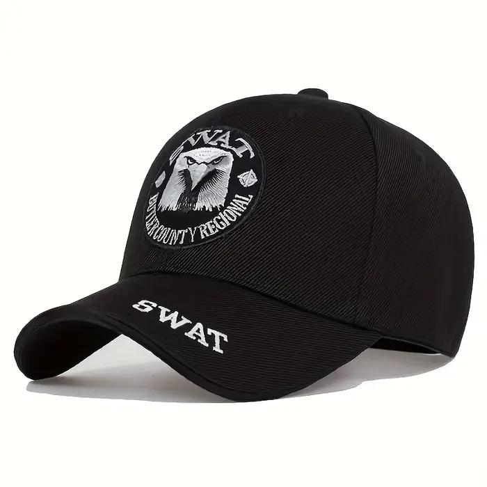 Casquette de baseball brodée SWAT Eagle, casquette de camionneur réglable, décontractée, pour sports