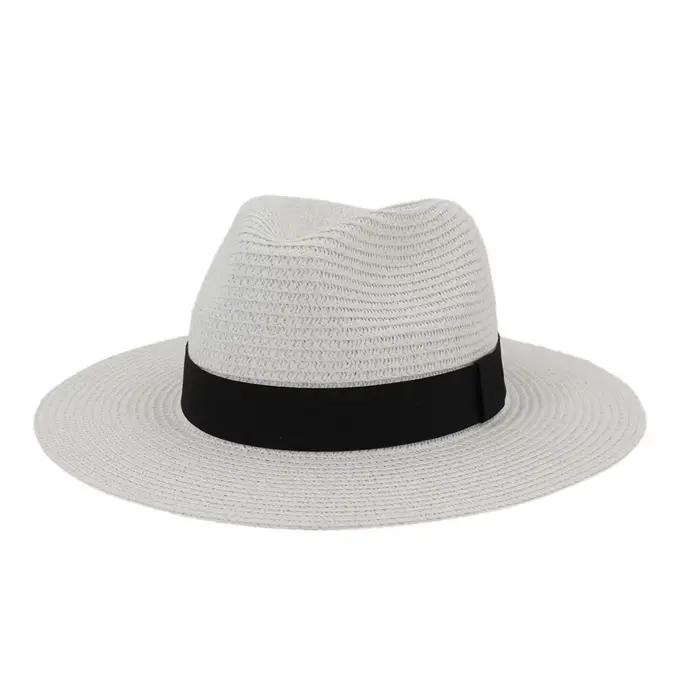 Chapeau anderde plage à large bord pour hommes et femmes, grande taille 60cm, chapeau de paille de s