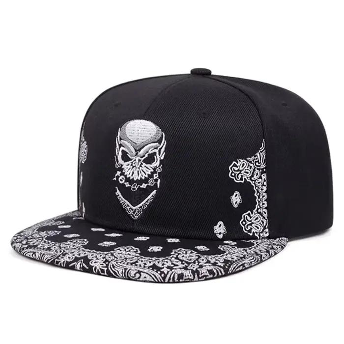 Nouvelle Casquette de Baseball 2026 – Motif Paisley Brodé Squelette – Style Hip-Hop – Chapeau Décont