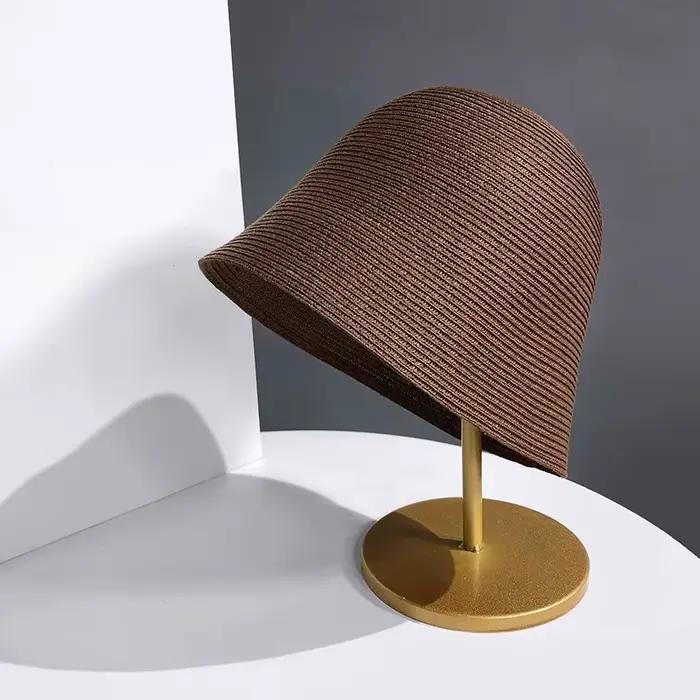 Chapeau de paille pour femmes, chapeau Cool de vacances, ombre assortie avec tout, bord de mer, plag
