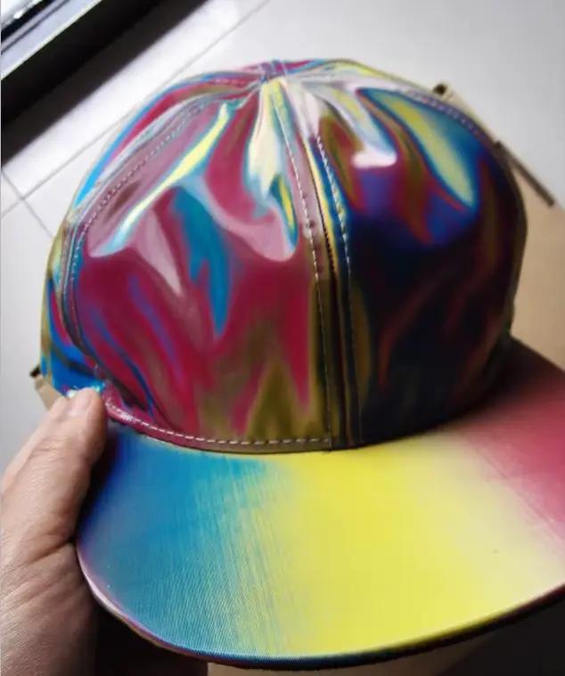 Retour vers le futur Marty McFly chapeau changement de couleur arc-en-ciel casquette de Baseball rég