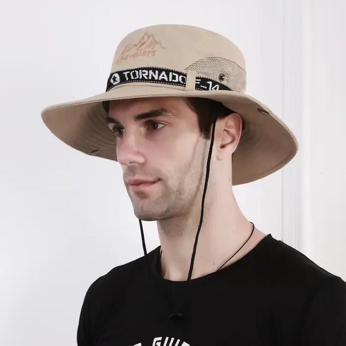 Pêche Camping été Gorro chapeau de soleil casquette de Protection UV chapeau seau à large bord