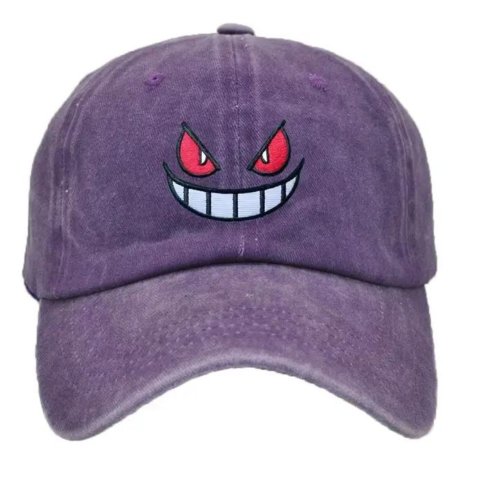 Casquettes de baseball Anime Gengar, casquettes snapback, casquettes de sport réglables, casquettes