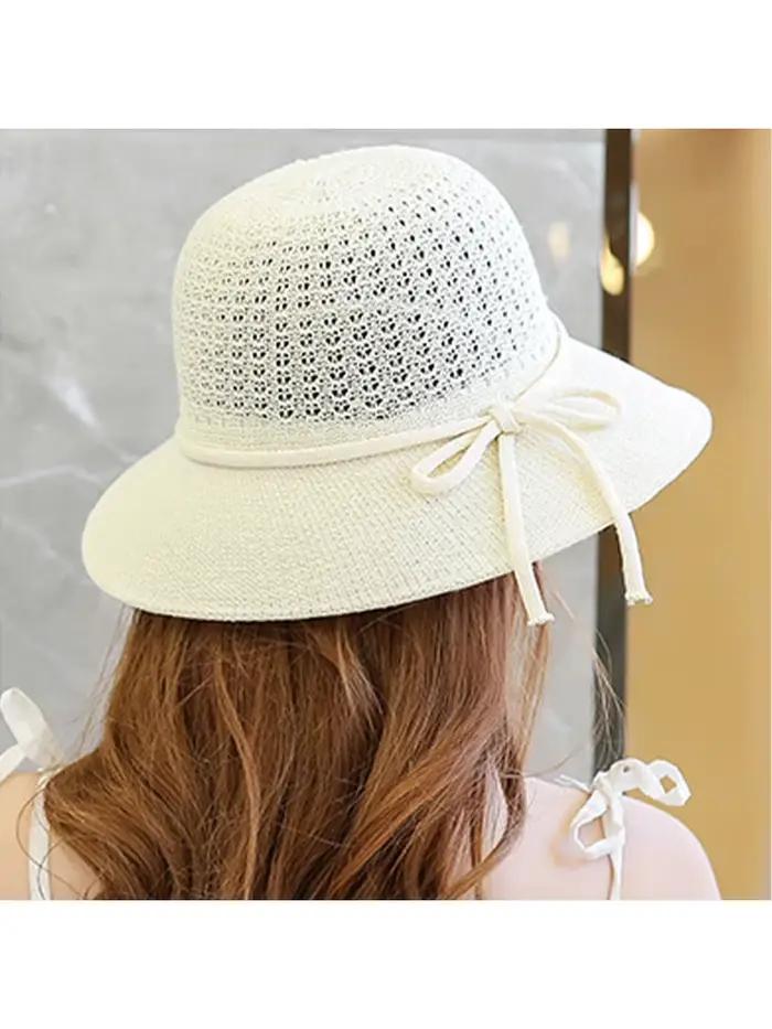 Chapeau de plage rond pour hommes et femmes, chapeau de parasol, chapeau de bassin, adapté aux voyag