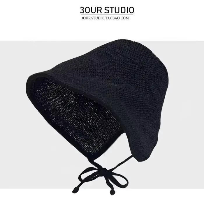 Élégance française concepteur classique élégant Lolita raphia chapeaux de paille pour les femmes bor