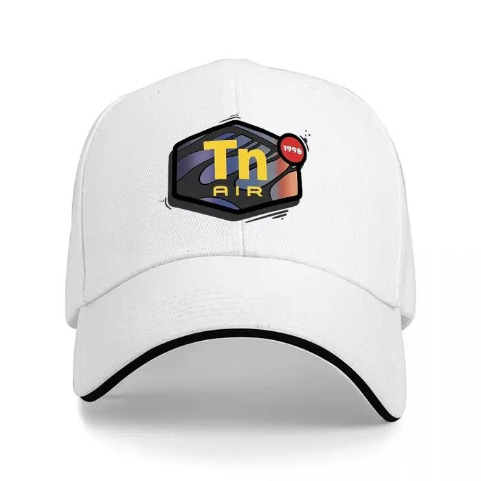 Casquette de baseball Tn Air 1998 noire avec patch coloré et bordure blanche, ajustement réglable po