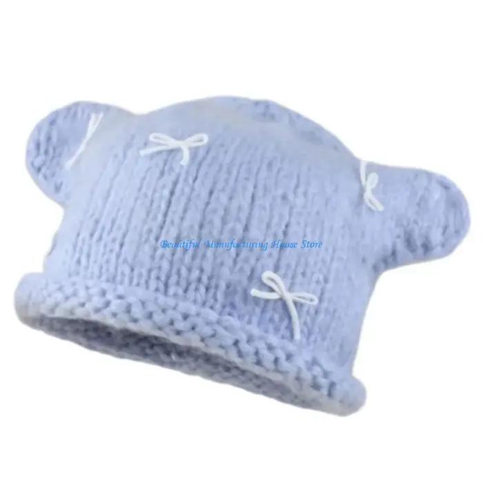 E56A – chapeau réglable en forme nœuds, tricoté, embelli, polyvalent, pour occasions, automne hiver