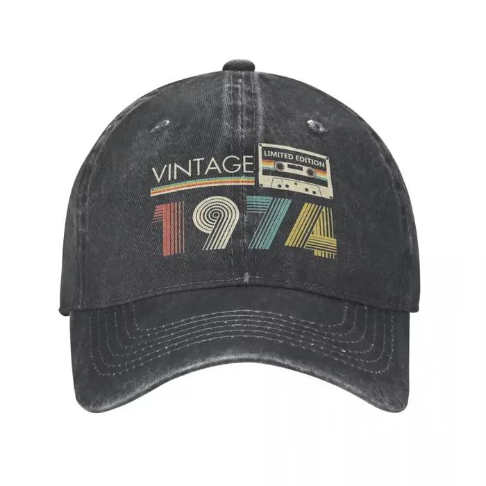 Casquette de baseball vintage pour hommes et femmes, chapeau de camionneur, cadeau de 50 ans, coupe