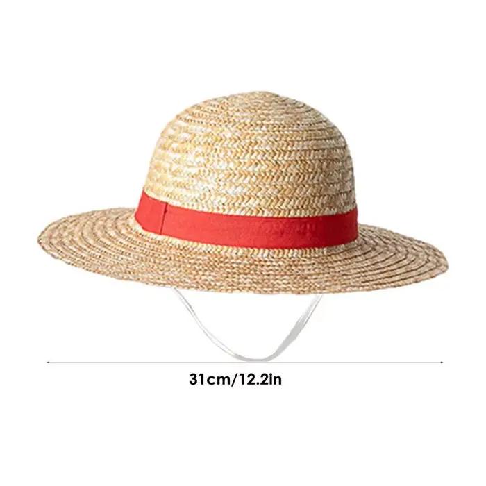 Chapeau de paille 2026 pour cosplay anime, casquette Luffy, accessoires de jeu de rôle, chapeau de p