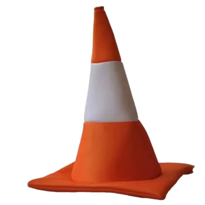 Chapeau de déguisement pliable en forme de cône de signalisation pour carnaval, masquerade, jeu de r