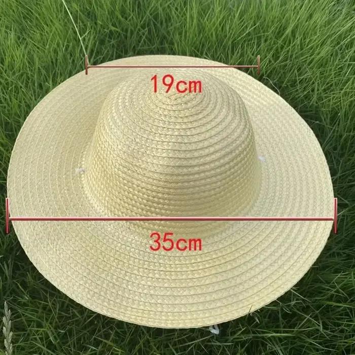Chapeau de paille réglable pour hommes et femmes, protection solaire à bord large, chapeaux de plage