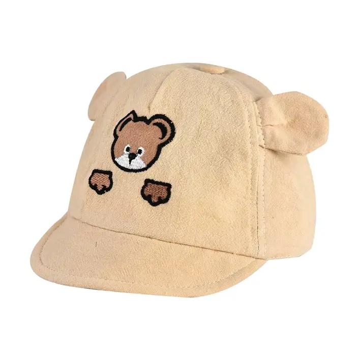 Casquette de Baseball pour Bébé Garçon et Fille, Chapeau de Soleil à Motif d'Ours de Dessin Animé, K