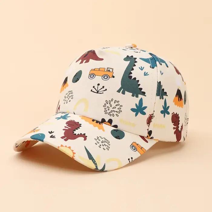 Casquette de Baseball pour Enfant de 3 à 8 Ans, Chapeau à Visière, Imprimé Animal, Interrupteur Chât