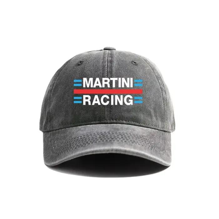 Martini Racing casquettes de Baseball en détresse chapeau casquette hommes femmes rétro en plein air été réglable papa chapeaux
