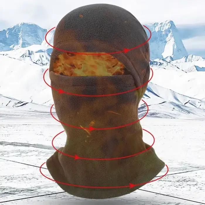 Casquette de vélo coupe-vent polaire chaleur hiver chapeau unisexe masque complet ski moto activités de plein air