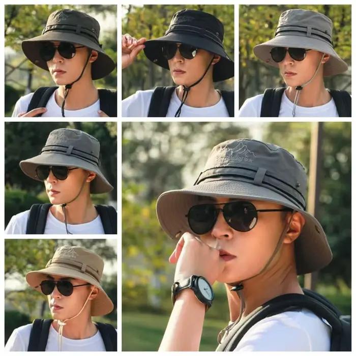 Chapeau de soleil en coton pour hommes