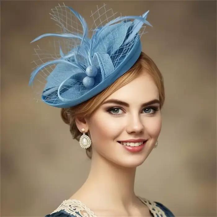 Fascinator élégant pour fête du thé