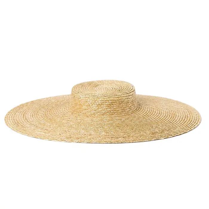 Grand chapeau d'été à large bord de 15cm pour femmes