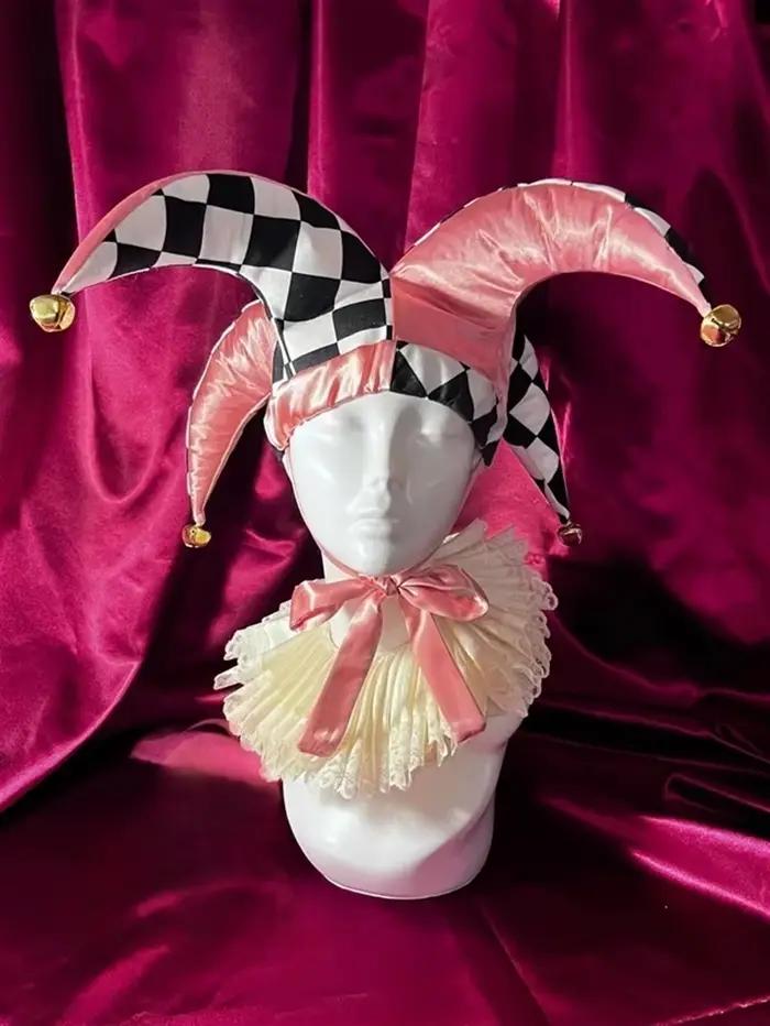 Chapeau de Costume de bouffon de cour à lacets
